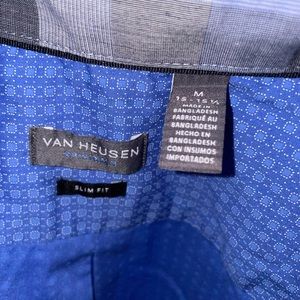 Men’s Blue van heusen button down shirt